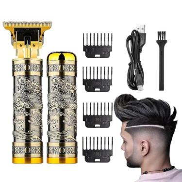 Imagem de Cortador De Cabelo Masculino | Kit de Cuidados Pessoais sem Fio para Uso Seco e Molhado | Aparelho de Corte para Cabelo e Barba de Homem - Para Pai Marido Barbeiro Viagem Casa Presente de