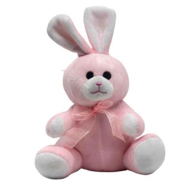Imagem de Coelho De Pelúcia 21cm Coelhinho Da Páscoa Antialérgico, CKS Toys, Ros