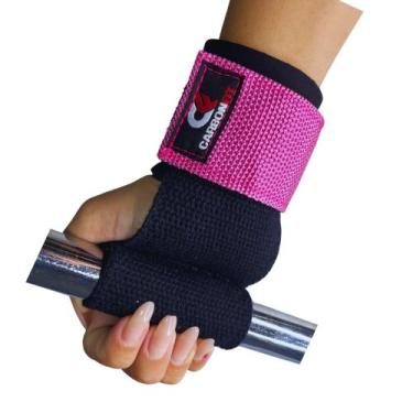 Imagem de Halter Strap Largo CF tala munhequeira Musculação Academia Exercício F