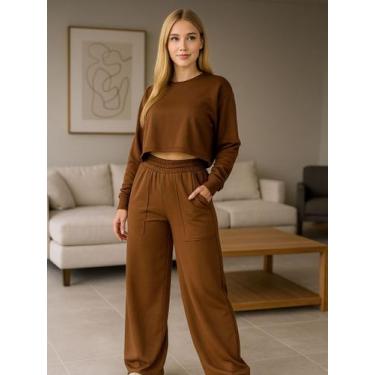 Imagem de Conjunto Moletinho Blusa com Manga Longa e Calça - c12 WIDE + SAMANTHA