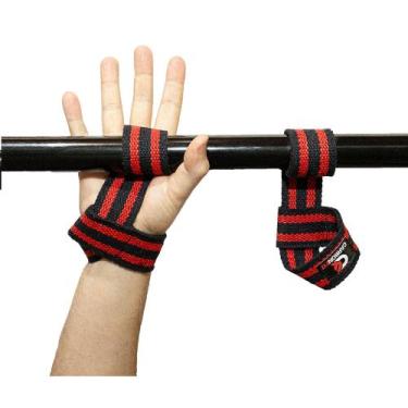 Imagem de Strap fitness academia musculação profissional Carbonfit, Vermelhopret