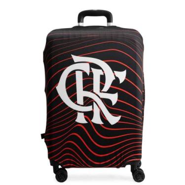 Imagem de Capa de Mala Média Flamengo CRF Oficial Preta - Bagaggio, M, Preto