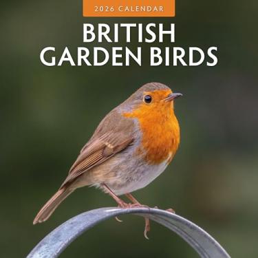Imagem de Calendário mensal de parede Red Robin 2026 British Garden Birds | Aberto de 30,5 cm x 61 cm | Papel grosso e resistente premium | Calendário de 12 meses pendurável | Notas forradas e área para fazer |
