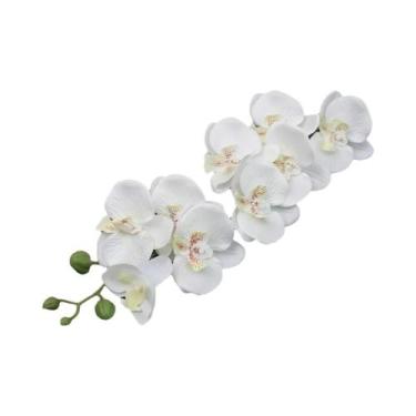 Imagem de Ramos De Orquídea Phalaenopsis Artificial Realista De 69cm Para Arranj