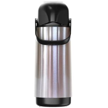 Imagem de Garrafa Térmica Aço Inox P/Café Leite Chá 1 Litro Super Resistente (Inox Prata)