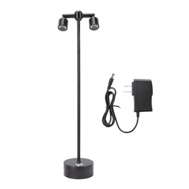 Imagem de Fafeicy Refletor Sem Fio Recarregável de 3000mAh Cabeças Ajustáveis ​​Com 3 Temperaturas de Cor Função de Memória de Controle de Toque Com Bateria Integrada para Exibição de Decoração (Plugue dos EUA)