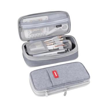 Imagem de Estojo De Lápis De Lona Impermeável De Grande Capacidade, Bolsa De Mat