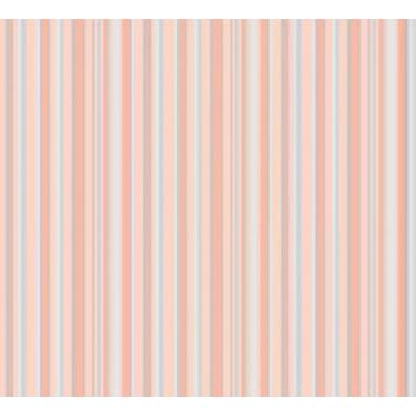 Imagem de Papel de Parede Safari Friends Listrado Rosa SF6216