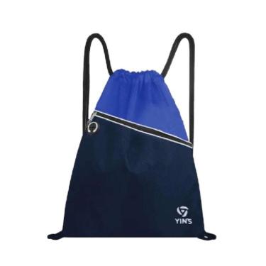 Imagem de Sacola YINS Ecobag Esportiva em Poliéster Cordão - Marinho
