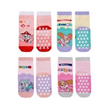 Imagem de Meias De Algodão Antiderrapantes Para Crianças Paw Patrol, Pacote Com 