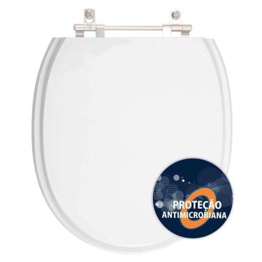 Imagem de Assento Sanitário Poliester Antibacteriano Village Branco Para Vaso Deca