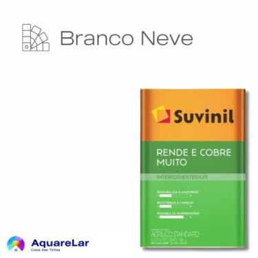 Imagem de Rende & Cobre Muito Suvinil Fosco 16L, BRANCO NEVE