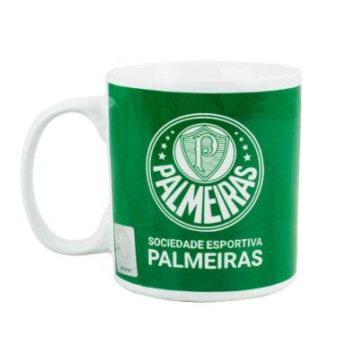 Imagem de Caneca Porcelana 320ml Palmeiras Oficial