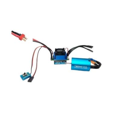Imagem de Combo De Motor Brushless E ESC 35A 45A Para Wltoys 124016 Remo Hobby X