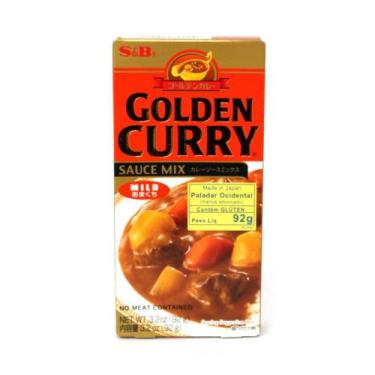 Imagem de Tempero Golden Curry Amakuchi Suave Picante Suave S&B - 92G