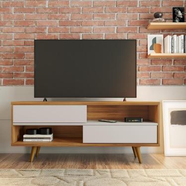 Imagem de Rack Para Sala Tv Até 50" Nt1180 Freijó/Off White