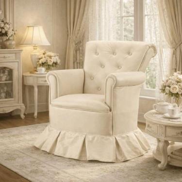 Imagem de Poltrona Amamentação Descanso Balanço Confortável Quarto Cadeira Sala 