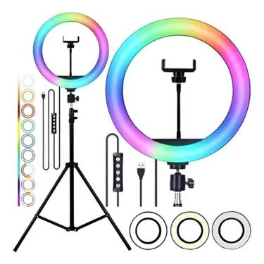Imagem de Ring Light 14`` Polegadas Com Tripé 2.1m Profissional