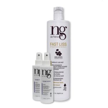 Imagem de Ng De France Fast Liss 1000ml + 2 Unid. Thermo Repair 200ml
