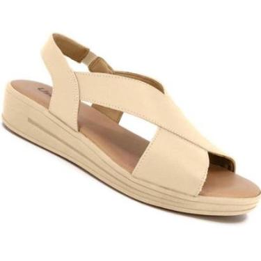 Imagem de Sandalia Usaflex Mm0703 Anabela Feminina-Feminino