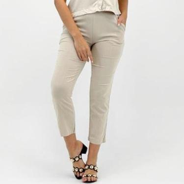 Imagem de Calça Cativa Reta Tecido Feminina-Feminino