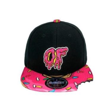 Imagem de Boné Infantil Donuts Aba Reta Preto Skate Rhs-496 Rhino Size-Unissex