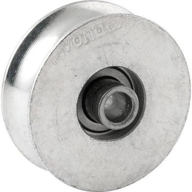 Imagem de Roldana Para Portão 2 Tipo U Aço Zincado R.Bucha Vonder