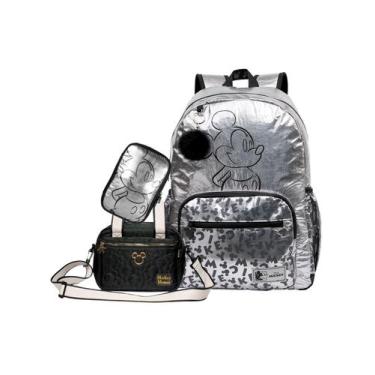 Imagem de Kit Mickey Mouse Mochila De Costas + Lancheira + Estojo Box - Xeryus