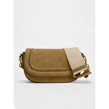 Imagem de Bolsa Transversal Casual Retro De Grande Capacidade Com Alça Ajustável