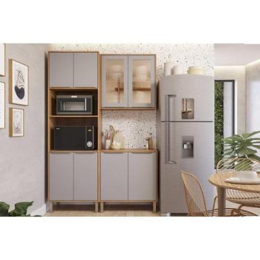 Imagem de Kit Modulado MGM 3 Peças Brilhante C3P53 Cinamomo/Platina