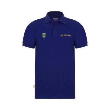 Imagem de Camisa Polo Senna & Cob Masculino Cob Ayrton Senna 70312-Masculino