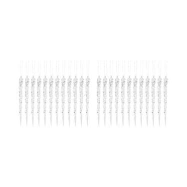 Imagem de Enfeites De Natal Em Forma De Gelo Transparente 12 24 36 48pcs Decoraç