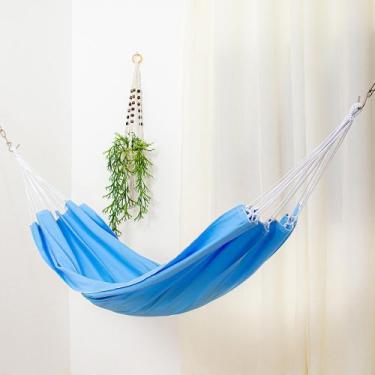 Imagem de Rede de Dormir Infantil 100% Algodão Azul Bebê - REDESDEDORMIR.COM