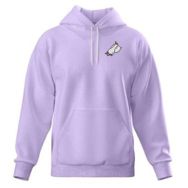 Imagem de Blusa Casaco Moletom De Frio Bolso Canguru Com Capuz-Unissex