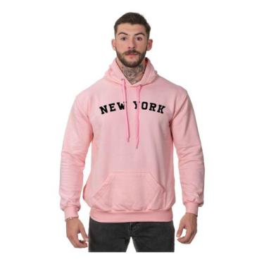 Imagem de Moletom Flanelado Masculino Agasalho Blusa De Frio New York - Lucas Lu