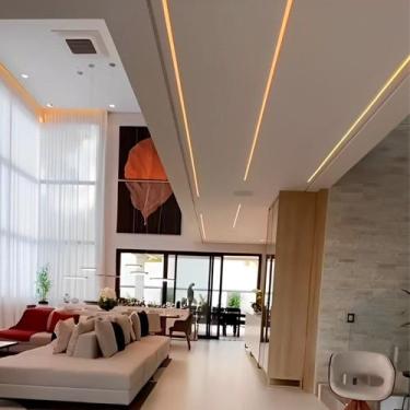 Imagem de Fita de Led Perfil Fino de 2 Metros de Sobrepor 14x19mm sem Fita de Le