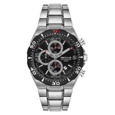 Imagem de Relógio Seculus Cronógrafo 77351GPSVCA1 44mm Aço Inox-Masculino