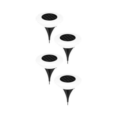 Imagem de Luzes Solares Externas 360 graus Luminária De Chão LED IP65 À Prova D'