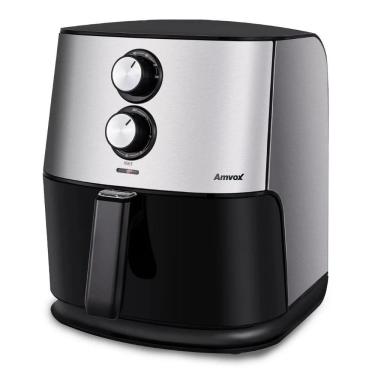 Imagem de Air Fryer Fritadeira 6,5 L Amvox ARF 1565 1500W Inox Fritadeira Sem Óleo Tamanho Família 110V