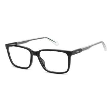 Imagem de Armação de Óculos Polaroid Pld D620 807 56 Preto Brilho-Masculino