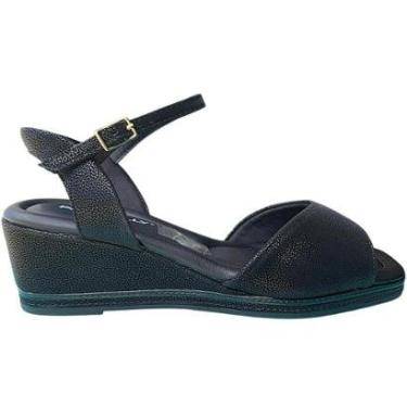 Imagem de Sandália Piccadilly Soft Anabela Conforto Alice Preta-Feminino