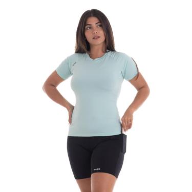 Imagem de Conjunto Camiseta Curta e Bermuda com Bolso Segunda Pele Snugg Proteção UV50-Feminino