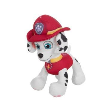 Imagem de Pelúcia Patrulha Canina Marshall - Sunny Brinquedos, Branco, Vermelho