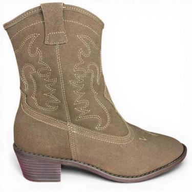 Imagem de Bota Moleca Feminina Country Texana, Cam cacau, 36