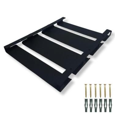 Imagem de Suporte Suspenso Para Taças Aço Reforçado Organização Cozinha Bar Armá