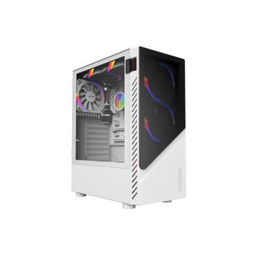 Imagem de Gabinete Gamer Set White Ghost - Lateral Em Vidro - Pcyes - Gswgpbr