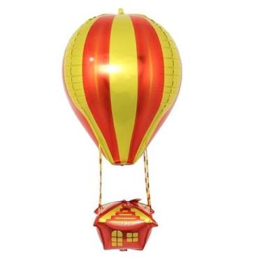 Imagem de Balão Metalizado Baloeiro 86x27 cm - Decoração - Genérico, Amarelo