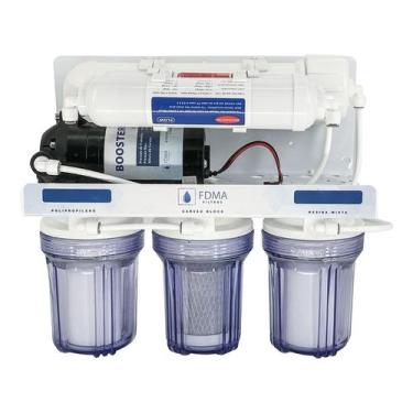 Imagem de Filtro Osmose Reversa 6 Estágios 100gpd 5 polegadas água potável consu