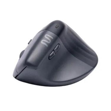 Imagem de Mouse Sem Fio Vertical Ergonômico Ms17 Preto Multi - Mo417 - Multilase