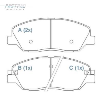 Imagem de Pastilha de Freio Kia Mohave 2010 a 2018 WILLTEC FP712